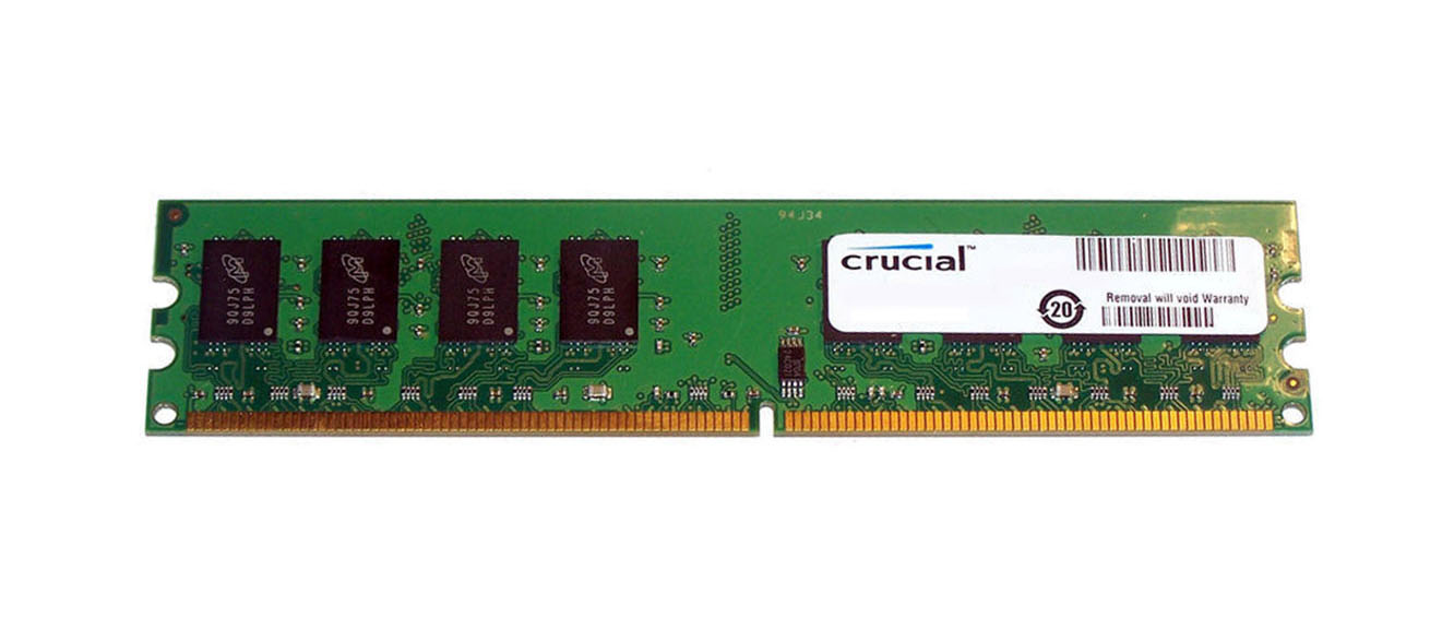 Crucial CT25672AF80E.M18FE0D4 2GB DDR2-800MHz PC2-6400 ECC Fully Buffered CL5 240-Pin DIMM Dual Rank Memory Module